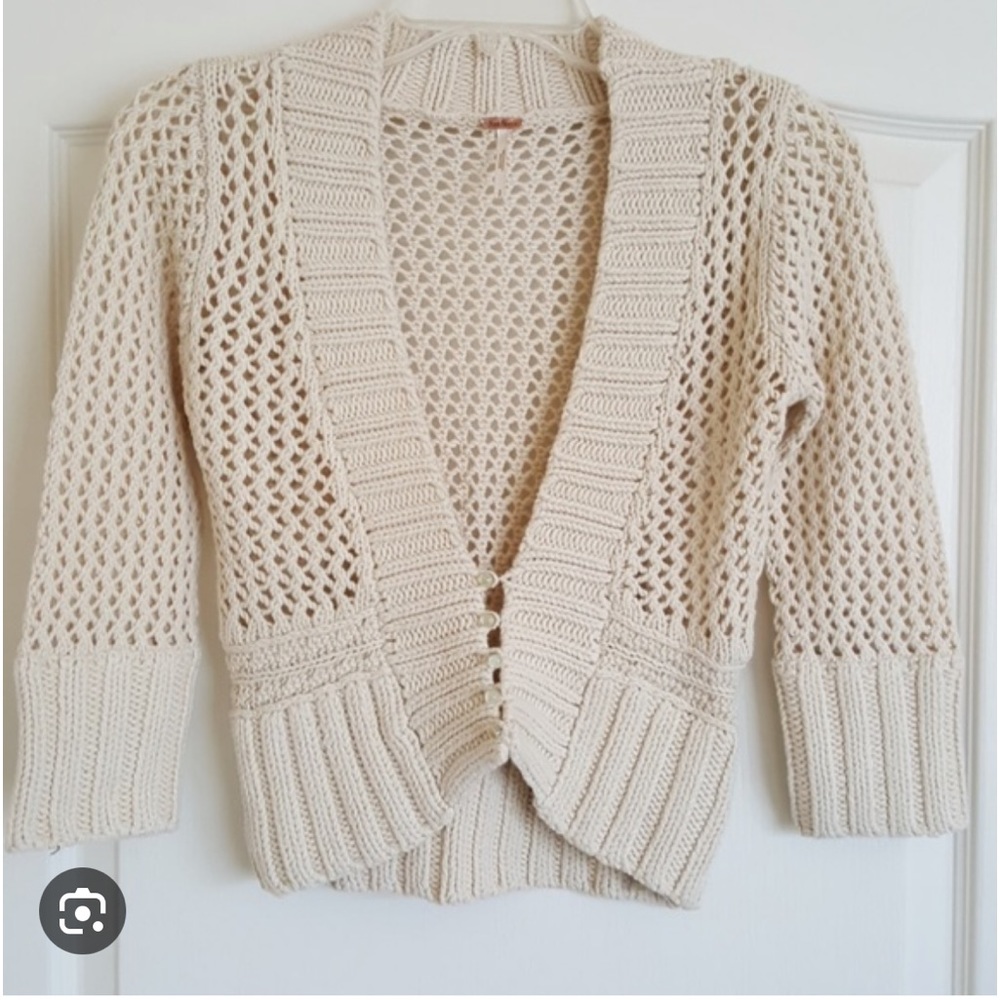 Free people crochet sweater